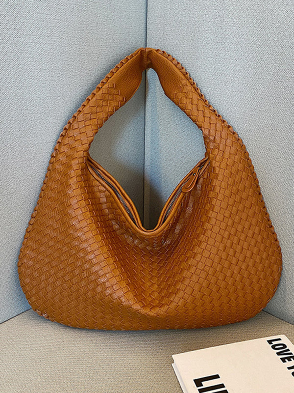woven bag, versatile shoulder armpit bag